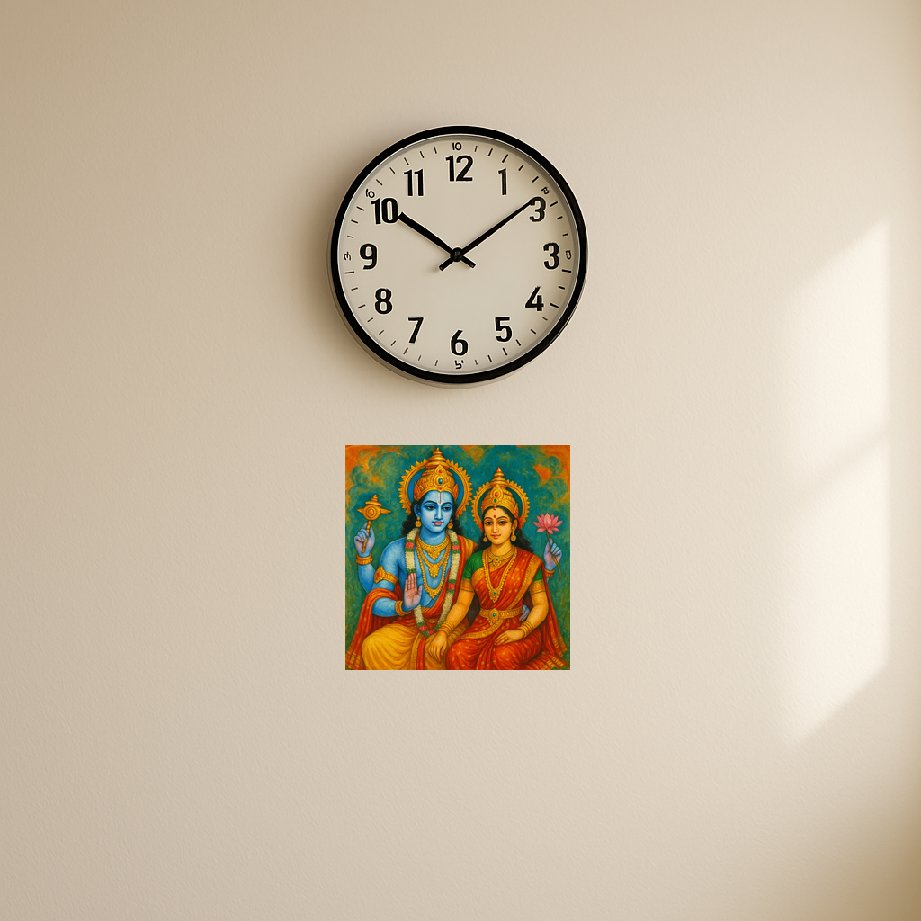 Lord Vishnu with Lakshmi