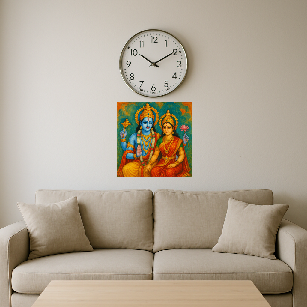 Lord Vishnu with Lakshmi