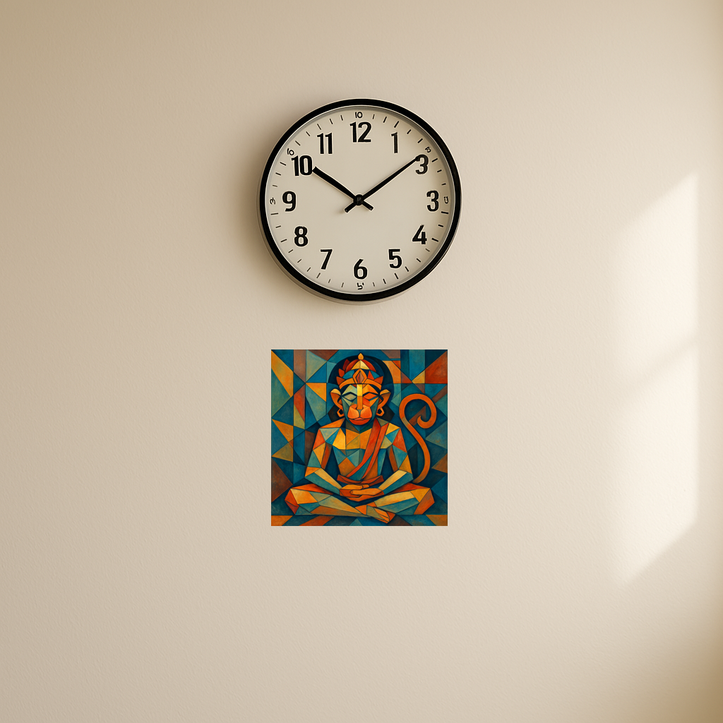 Meditating hanuman