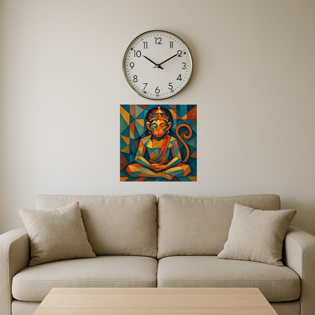 Meditating hanuman