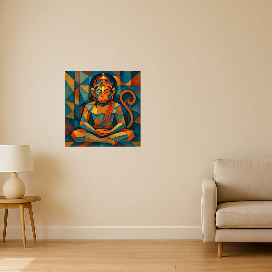 Meditating hanuman
