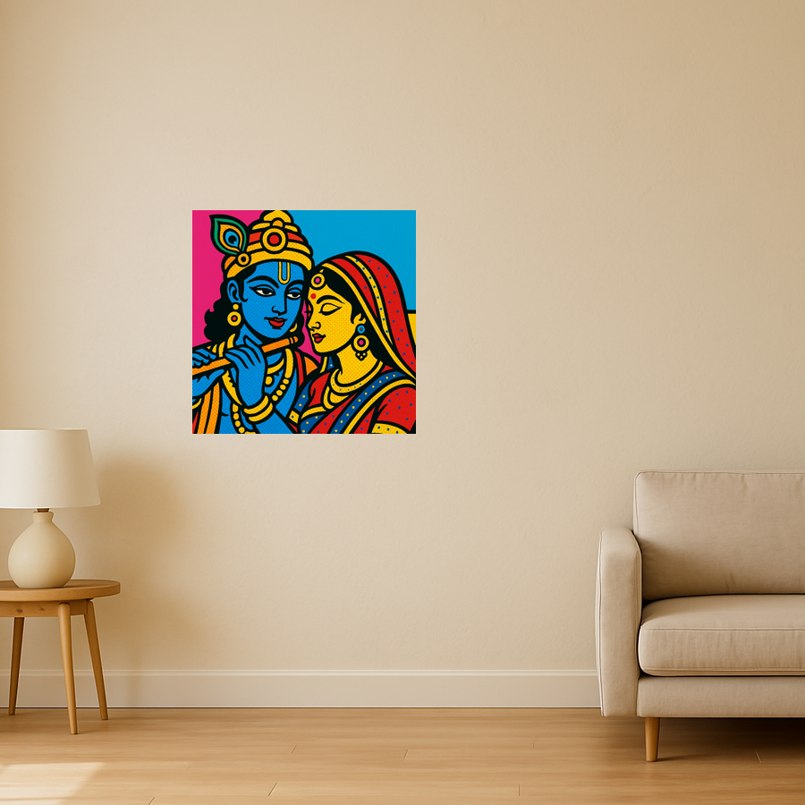 Lord Krishna with Radha