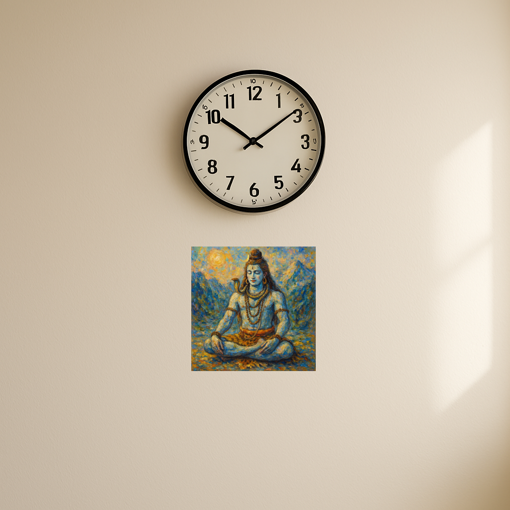 Lord Shiva meditating