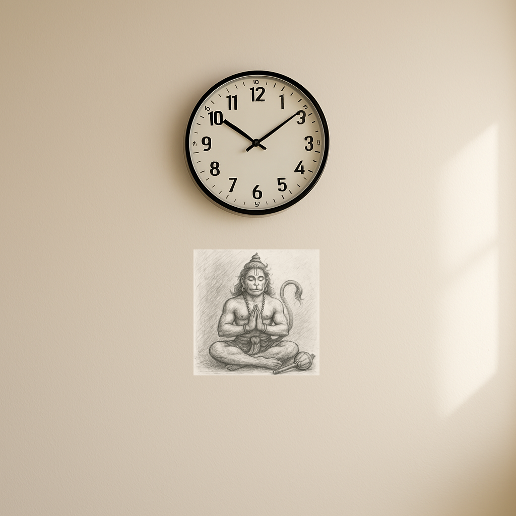 Meditating hanuman