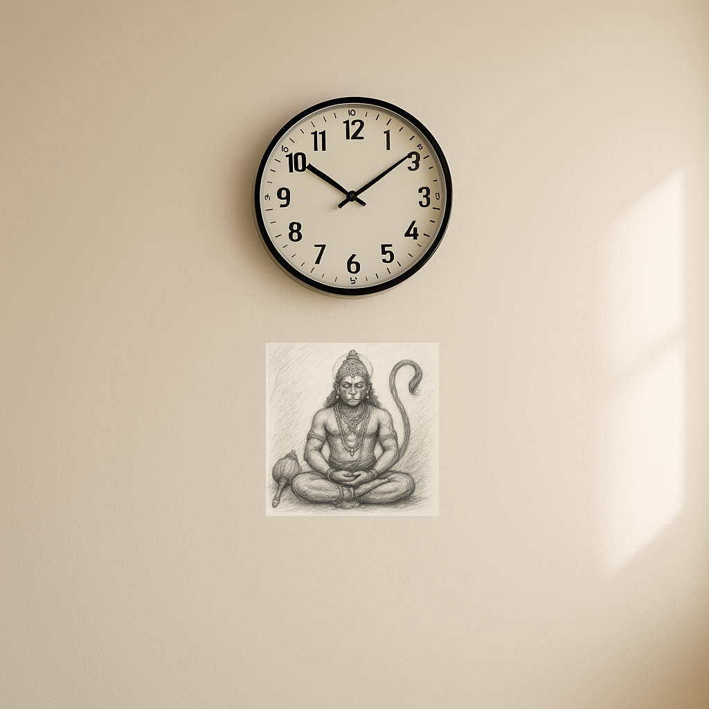 Meditating hanuman