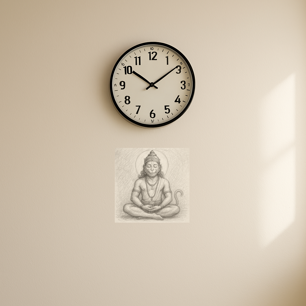 Meditating Hanuman