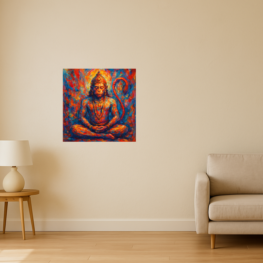 Lord Hanuman Meditating