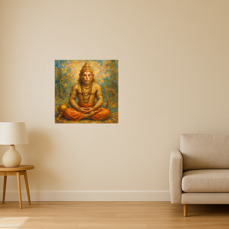 Lord Hanuman Meditating