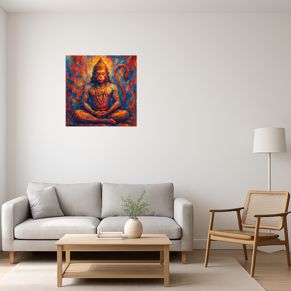Lord Hanuman Meditating
