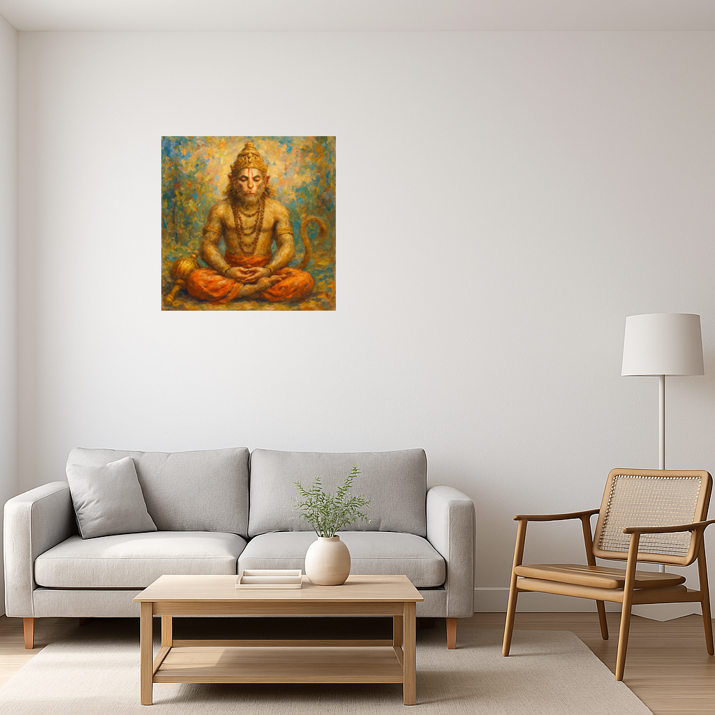 Lord Hanuman Meditating