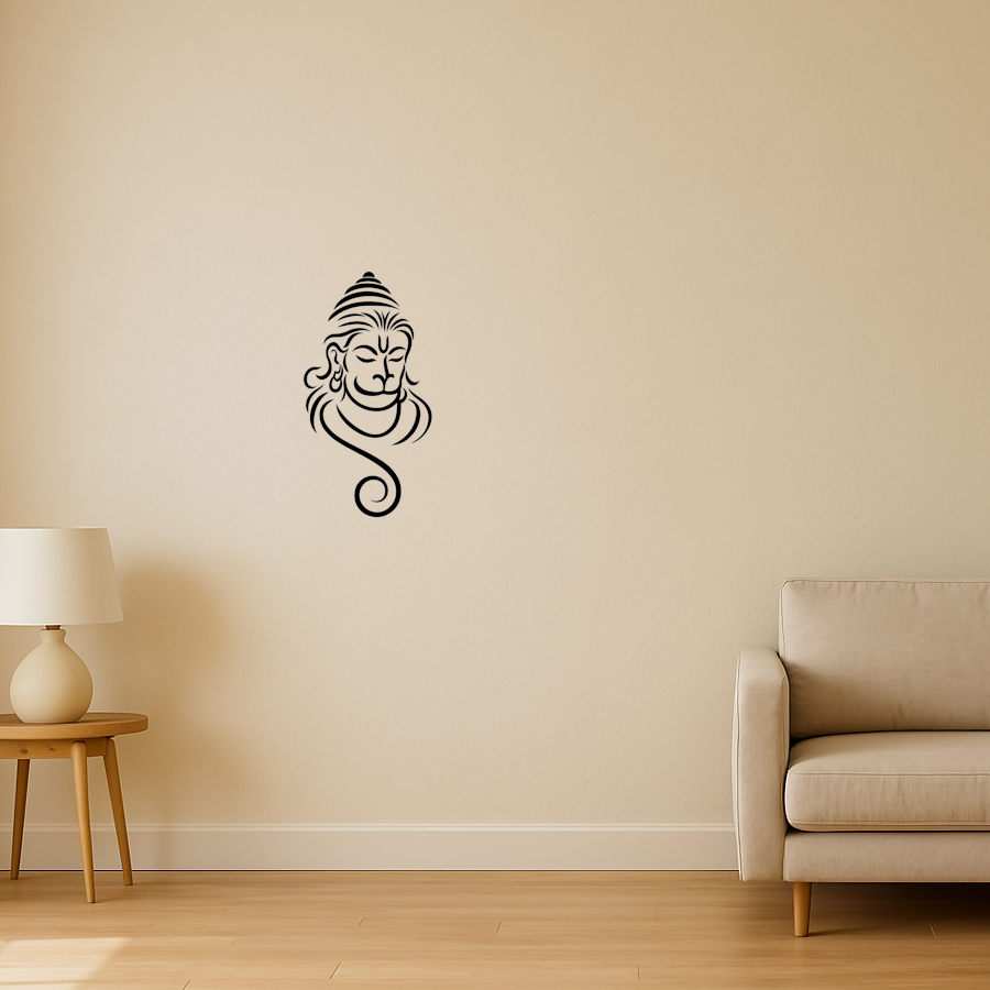Minimalistic Hanuman