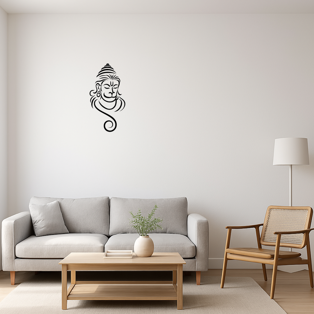 Minimalistic Hanuman