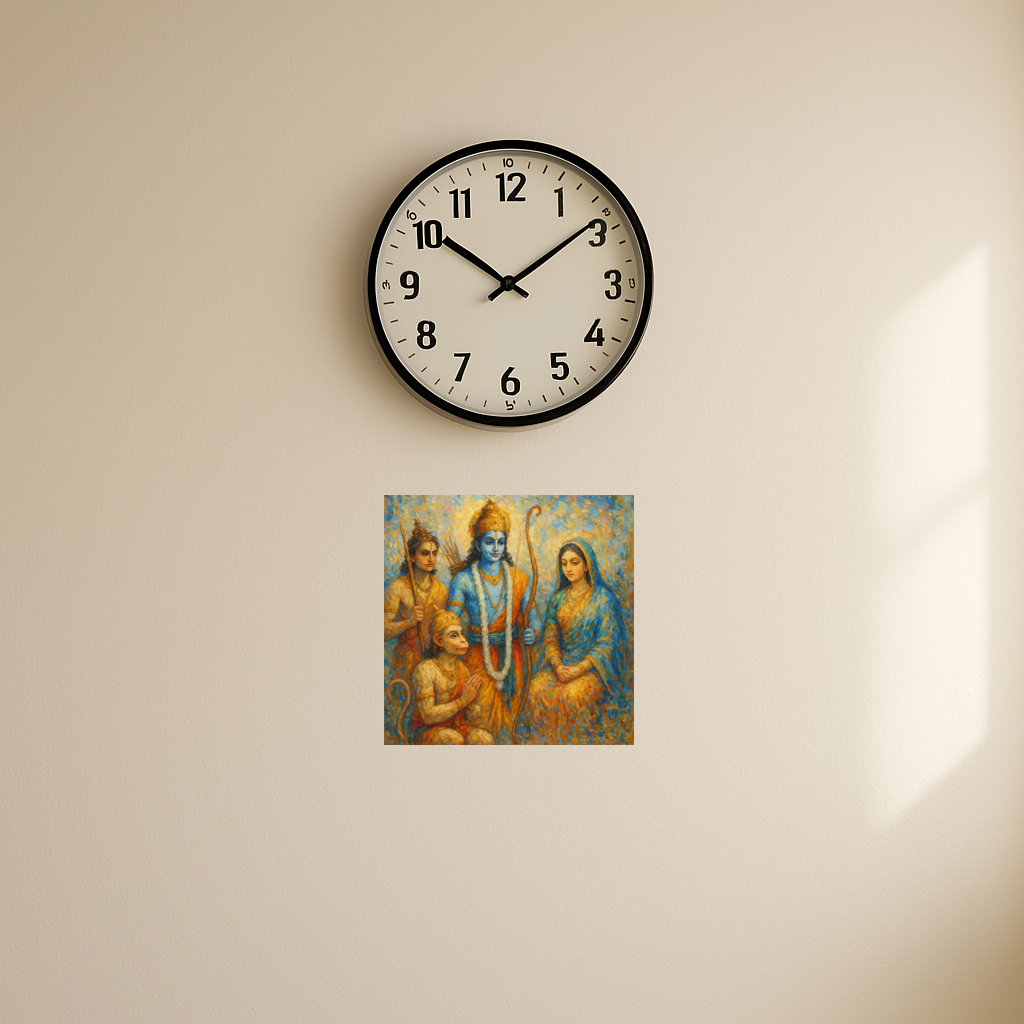 Ram with lakshman, Sita and Hanuman