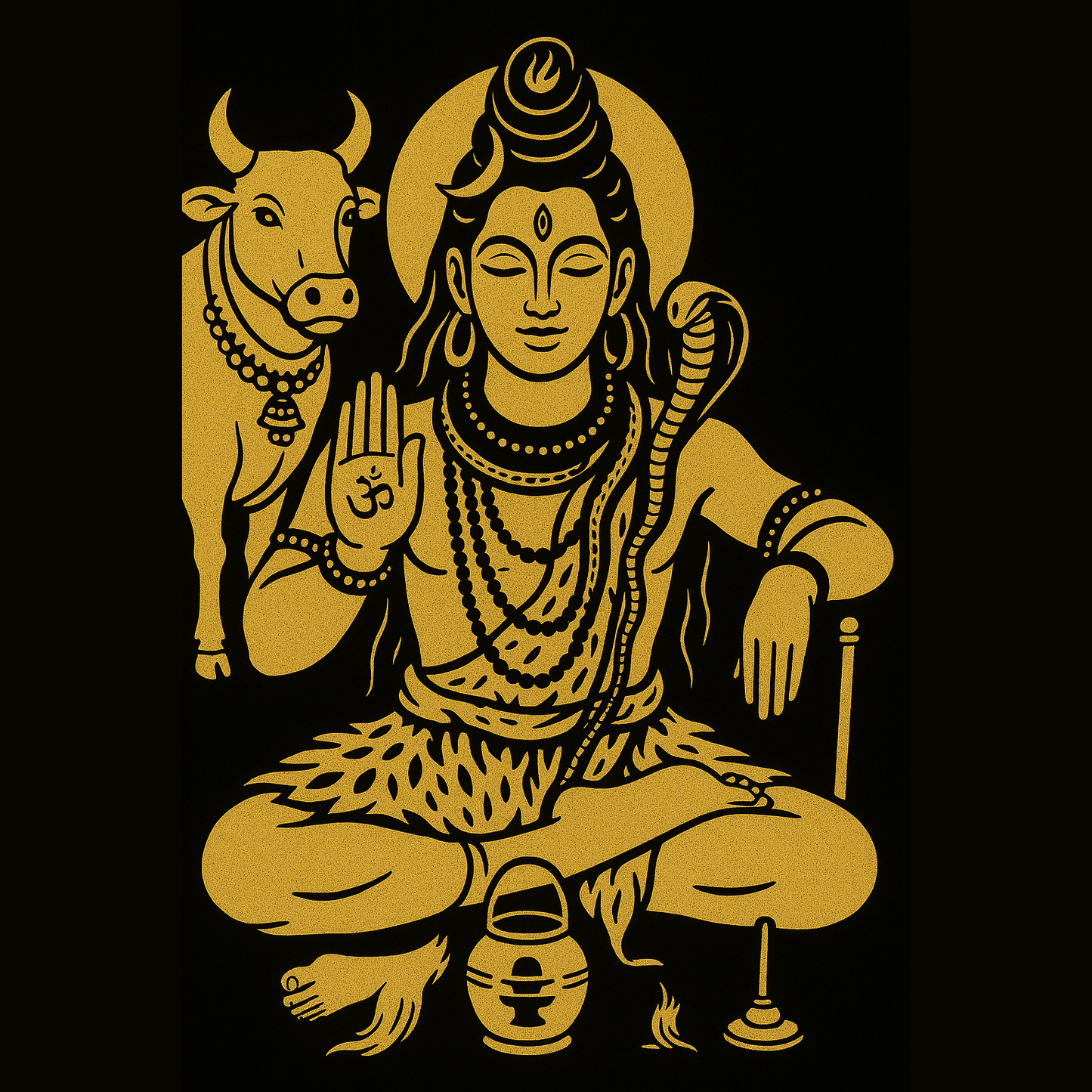 Lord Shiva with Nandhi