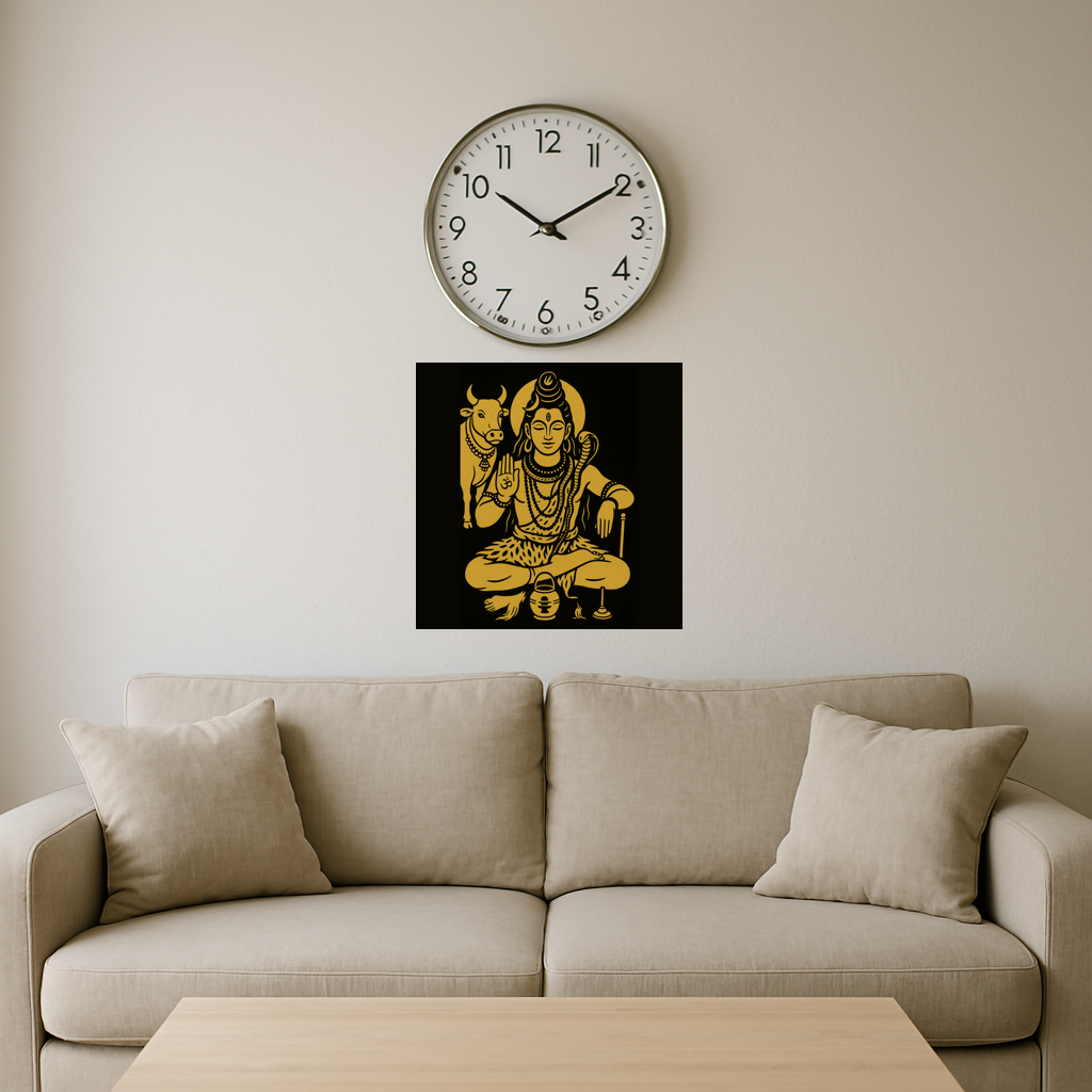 Lord Shiva with Nandhi
