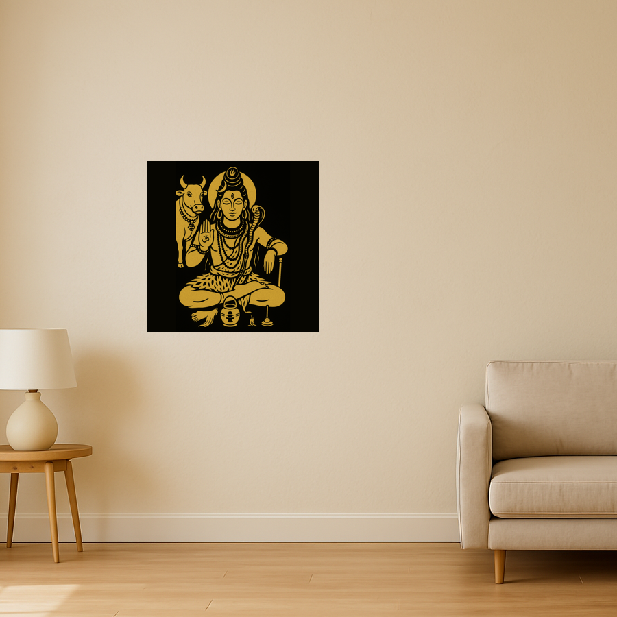 Lord Shiva with Nandhi