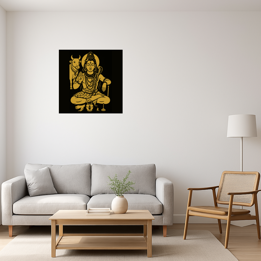 Lord Shiva with Nandhi