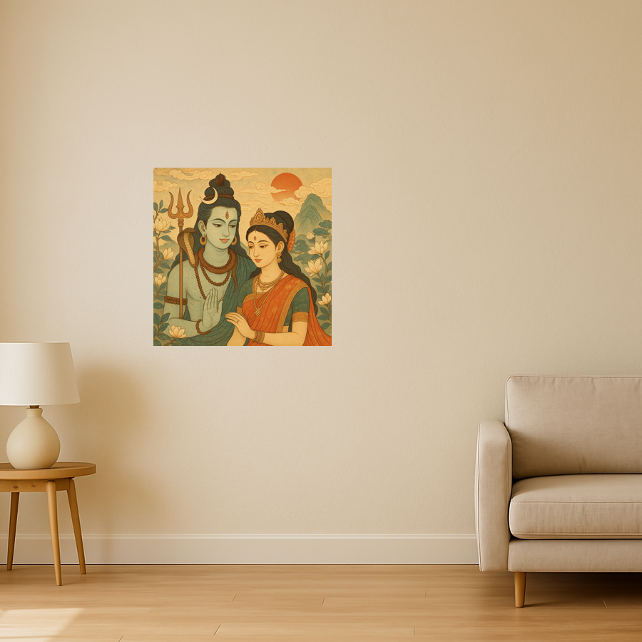 Lord Shiva with parvati