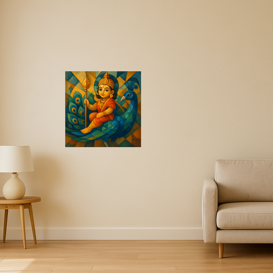 Young lord Murugan on Peacock