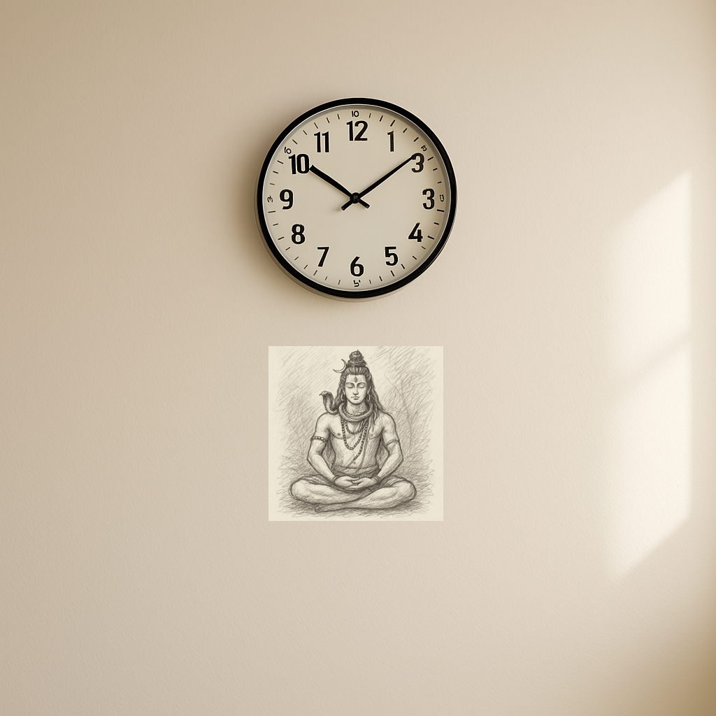 Meditating Lord Shiva