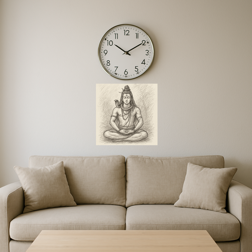 Meditating Lord Shiva