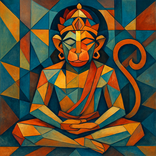 Meditating hanuman