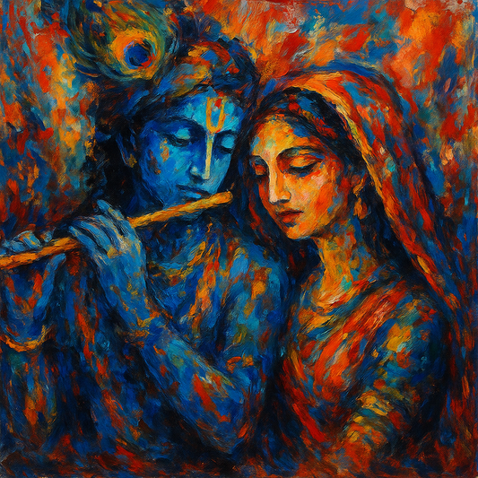 Lord Krishna with Radha