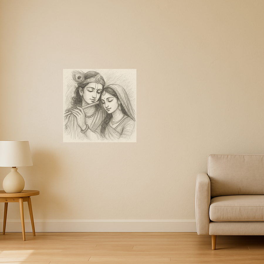 Lord Krishna with Radha