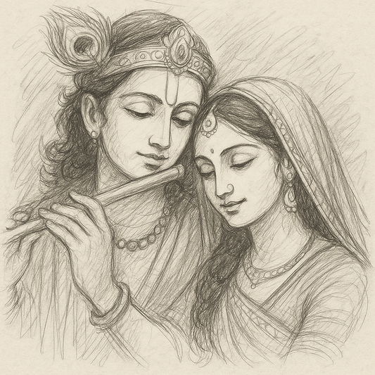 Lord Krishna with Radha
