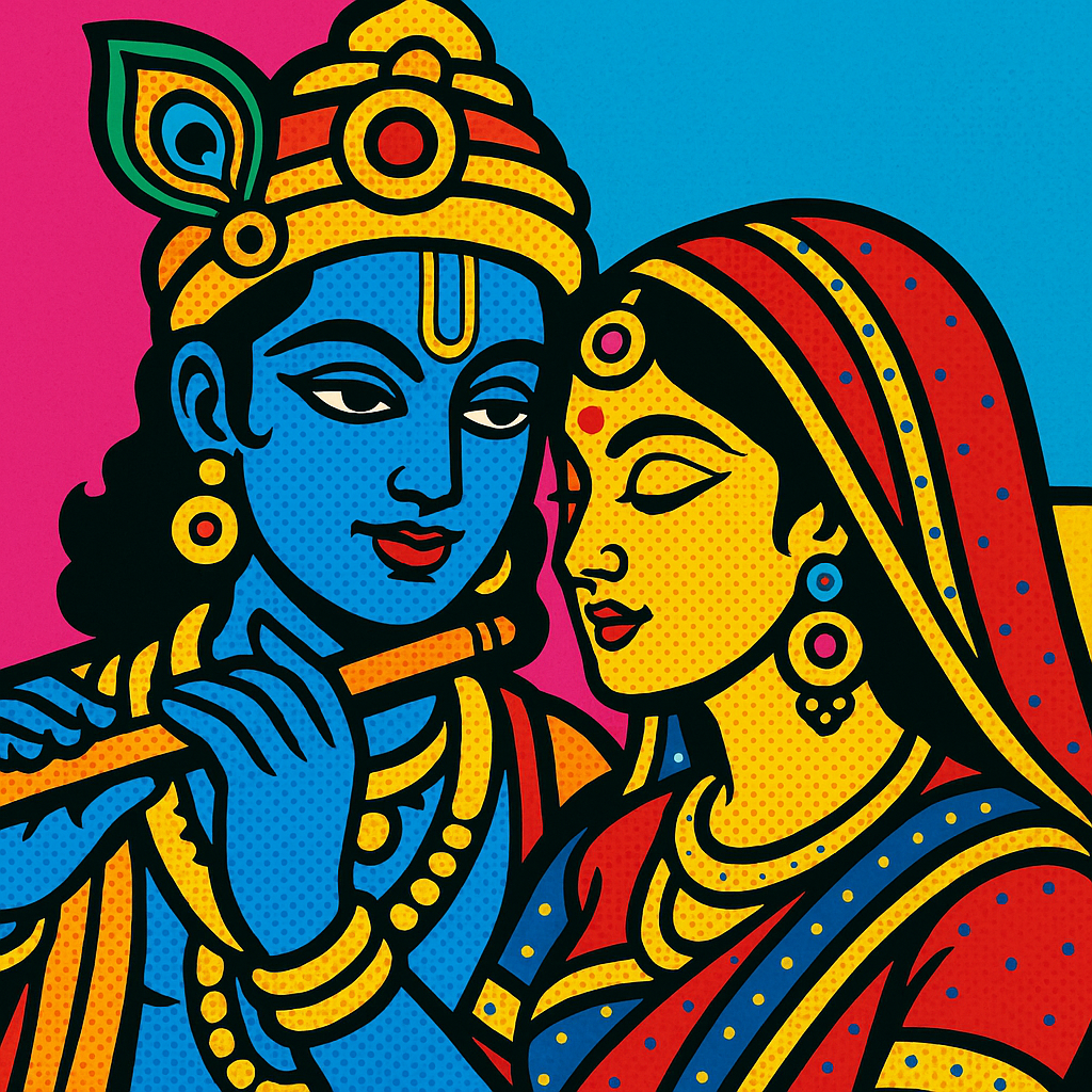 Lord Krishna with Radha