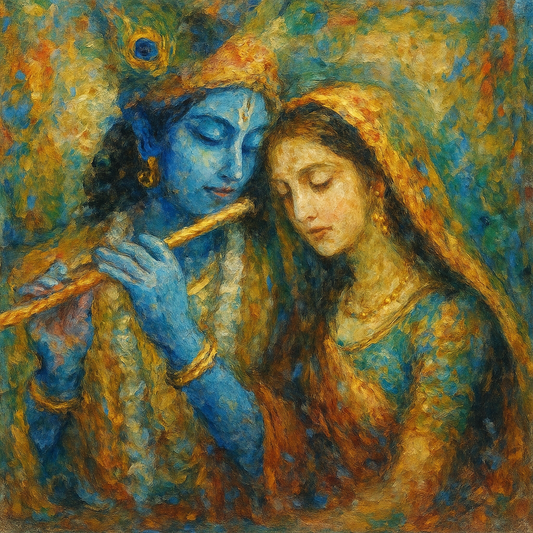 Lord Krishna with Radha