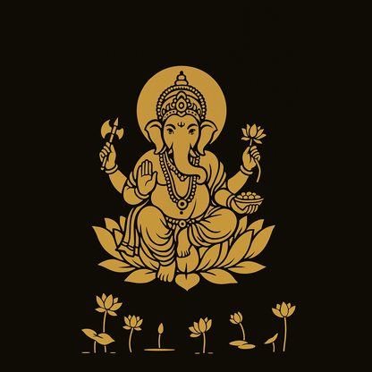 Ganesha Stickers 3 pieces