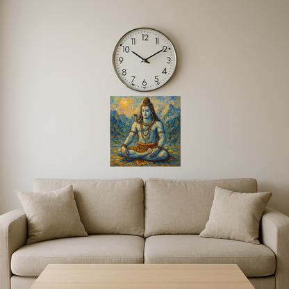 Lord Shiva meditating