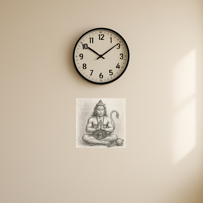 Meditating hanuman