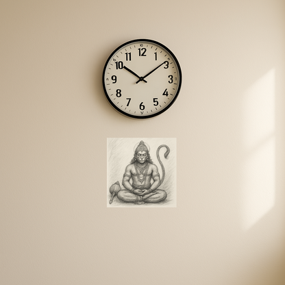 Meditating hanuman