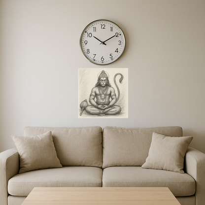 Meditating hanuman