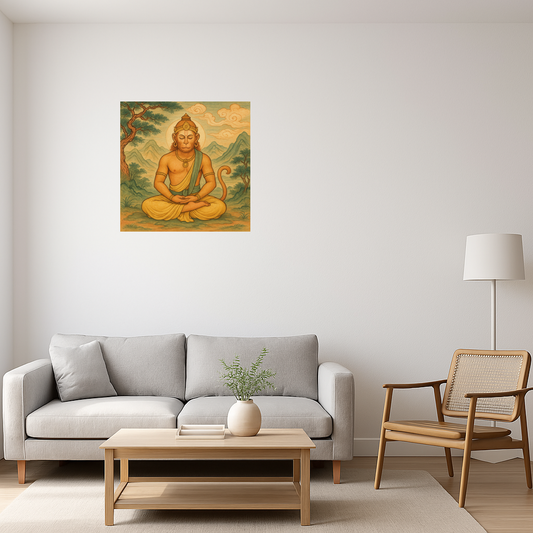 Meditating Hanuman