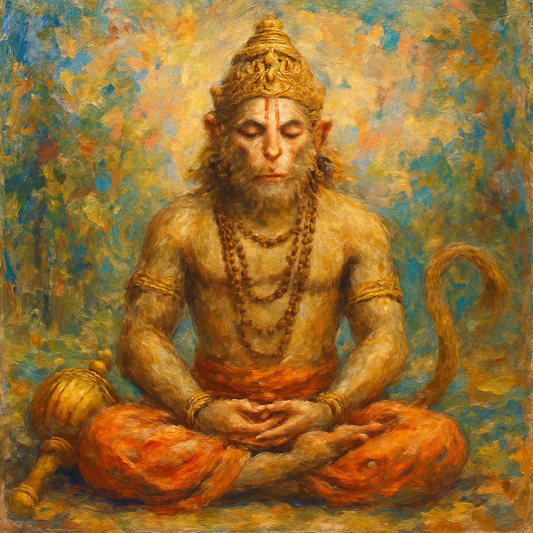 Lord Hanuman Meditating