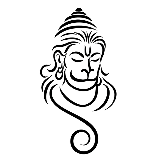 Minimalistic Hanuman
