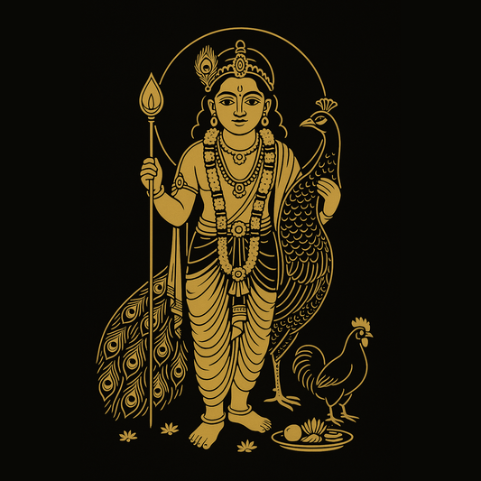 Murugan with Peacock