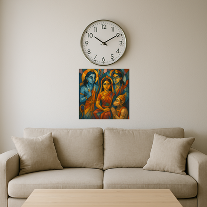 Ram with Lakshman, Seetha and Hanuman