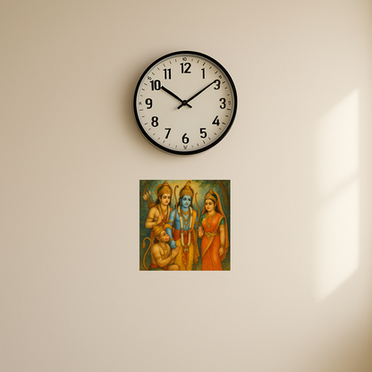 Ram with Lakshman, Sita and Hanuman