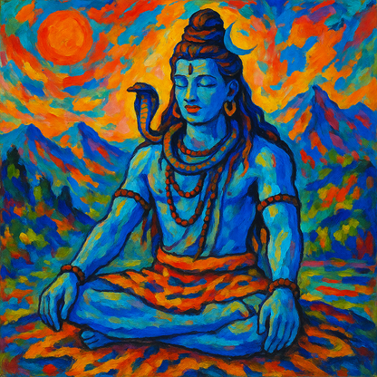 Lord Shiva Meditating