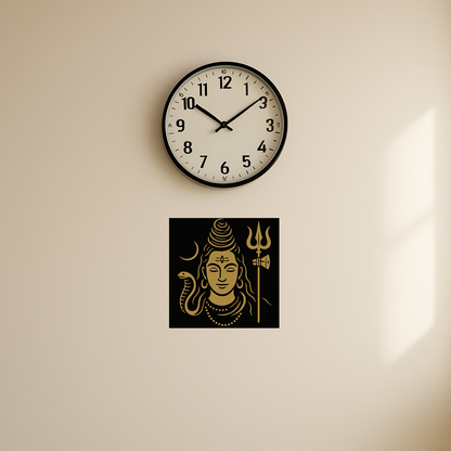 Meditating Shiva (Gold)
