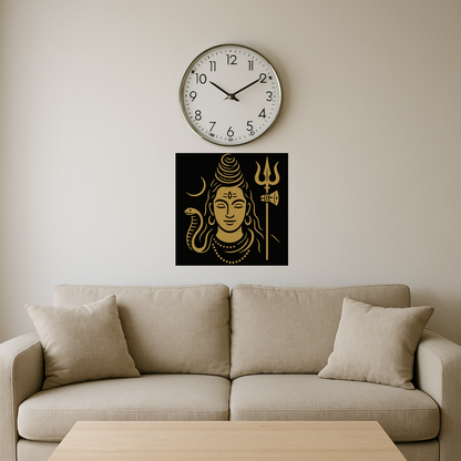 Meditating Shiva (Gold)