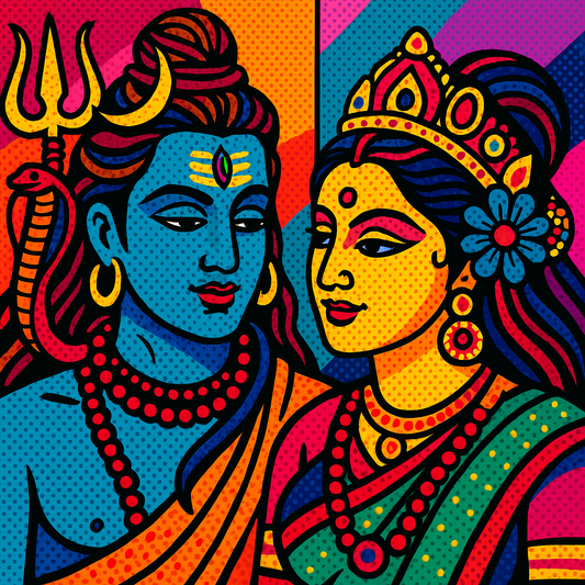 Lord Shiva with Parvati