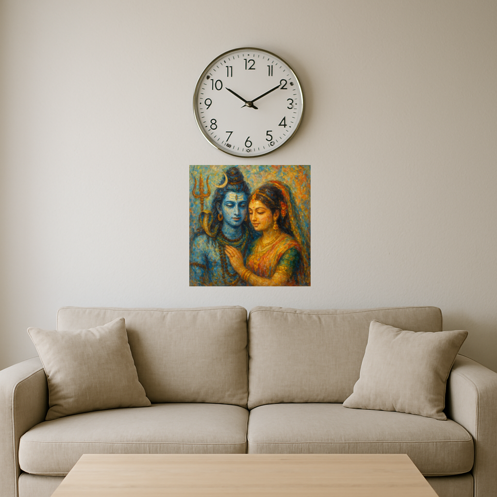Lord Shiva With Parvati