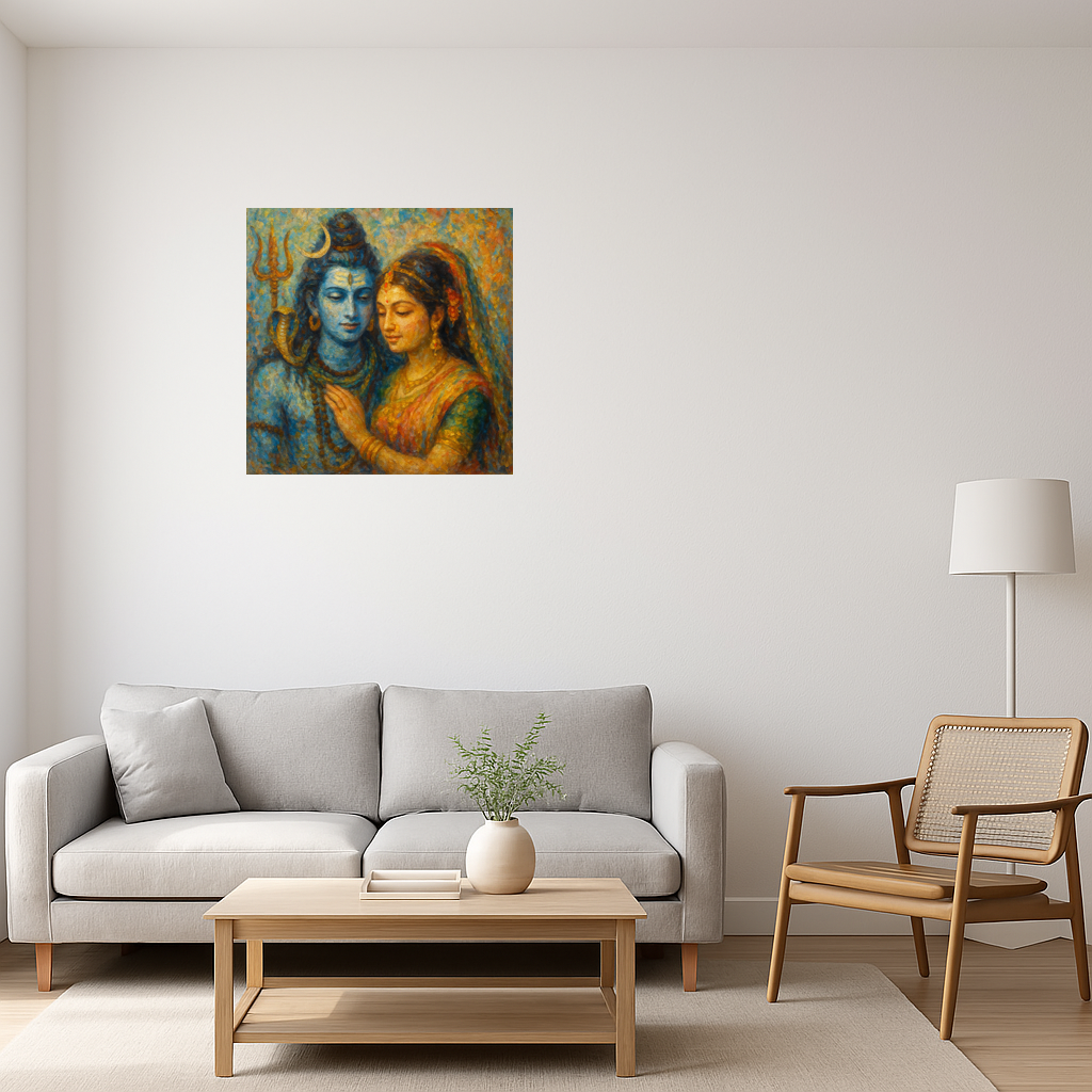 Lord Shiva With Parvati