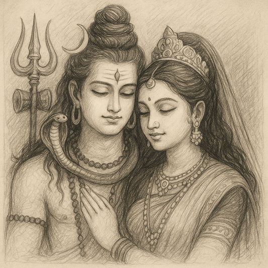 Lord Shiva with Parvati