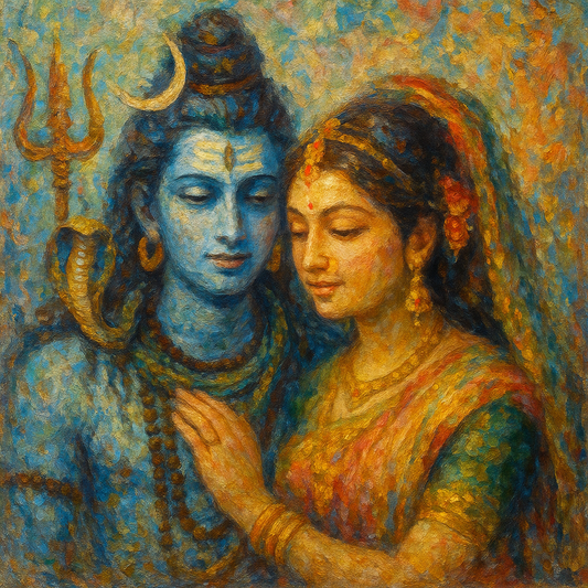Lord Shiva With Parvati